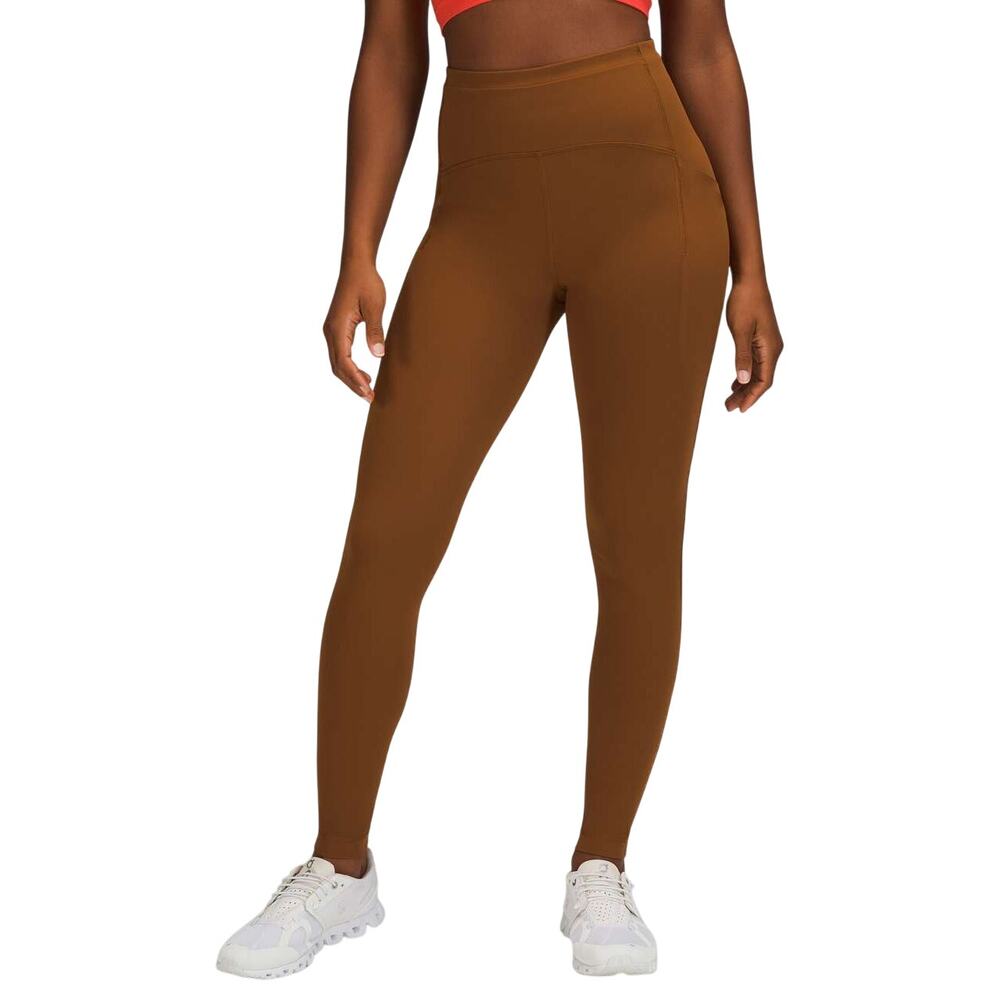 Lululemon Swift Speed High Rise Tight 28" Copper Brown Women's Size 18 EUC